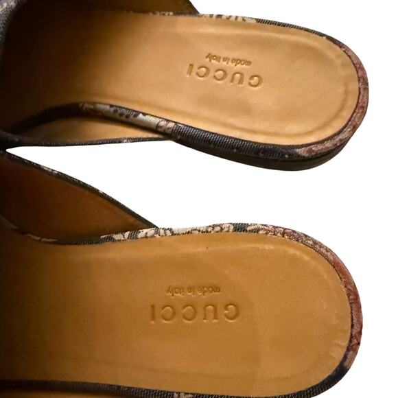 Gucci Princetown Brocade Horsebit Mules Sz 38 - Picture 11 of 11